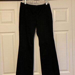 Ann Taylor Loft Black Pants Barely Bootcut SZ 6P Cotton NWOT 4 Pockets